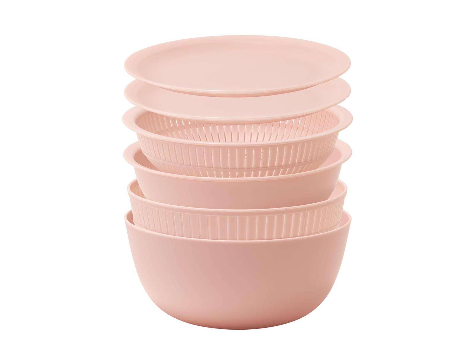 ライクイット (like-it) ざる ボウル 電子レンジ対応 Colander＆Bowl 米とぎにも使える ザルとボール ピンク 6点セット 日本製 水切り 湯切り可能 耐熱ボウル 4,659円