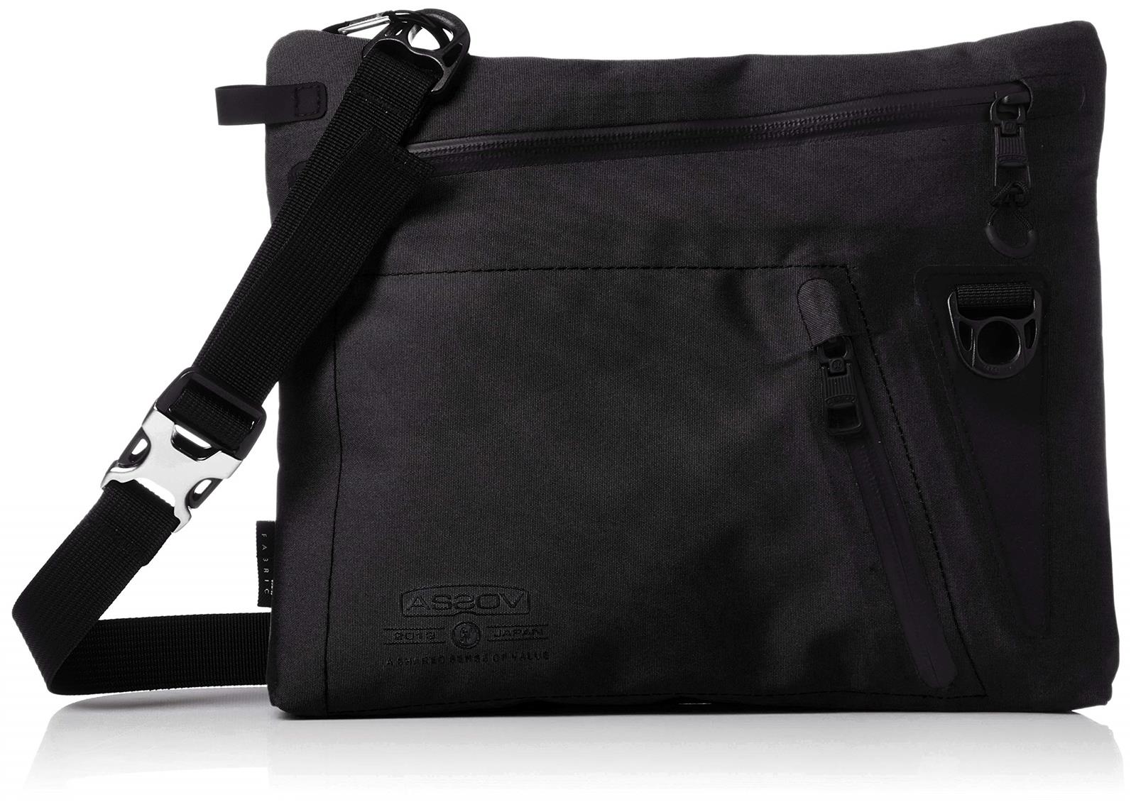 [アッソブ] 防水 サコッシュ 141603 WATER PROOF CORDURA 305D ブラック｜暮らしのかけら　店