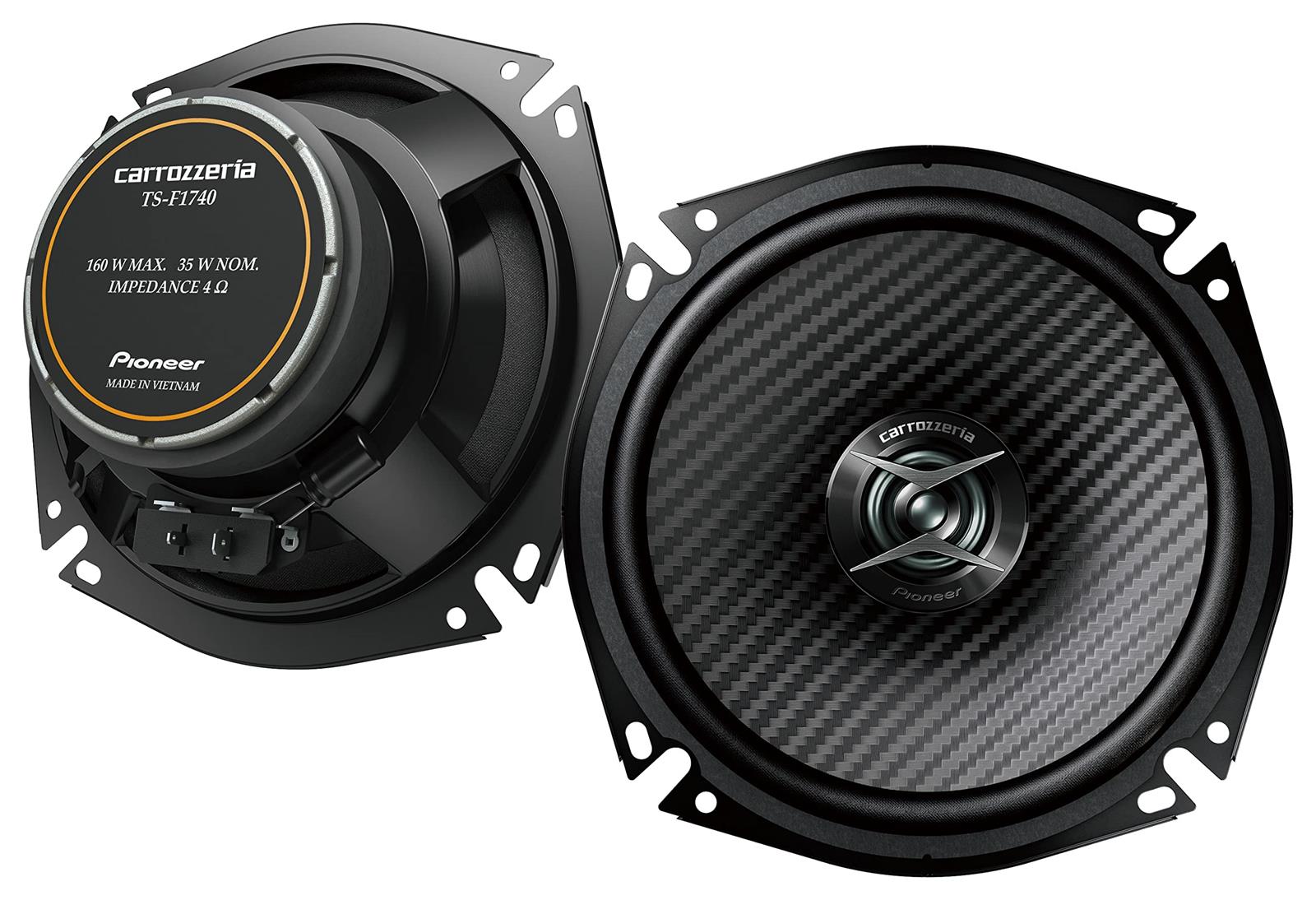 Pioneer スピーカー TS-F1740-2 17cm カスタムフィット コアキシャル 2ウェイ ハイレゾ対応 カロッツェリア