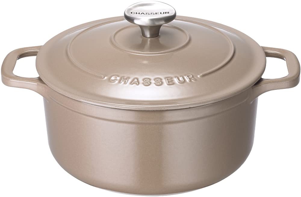 CHASSEUR サブライム ラウンドキャセロール 18cm マロングラッセ CH471816MA