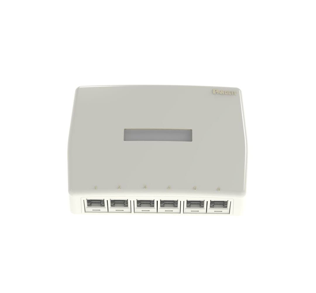 パンドウイット Cat6Aローゼットボックスキット シャッター付き 6個口白 JOQ6H6A00｜暮らしのかけら　店