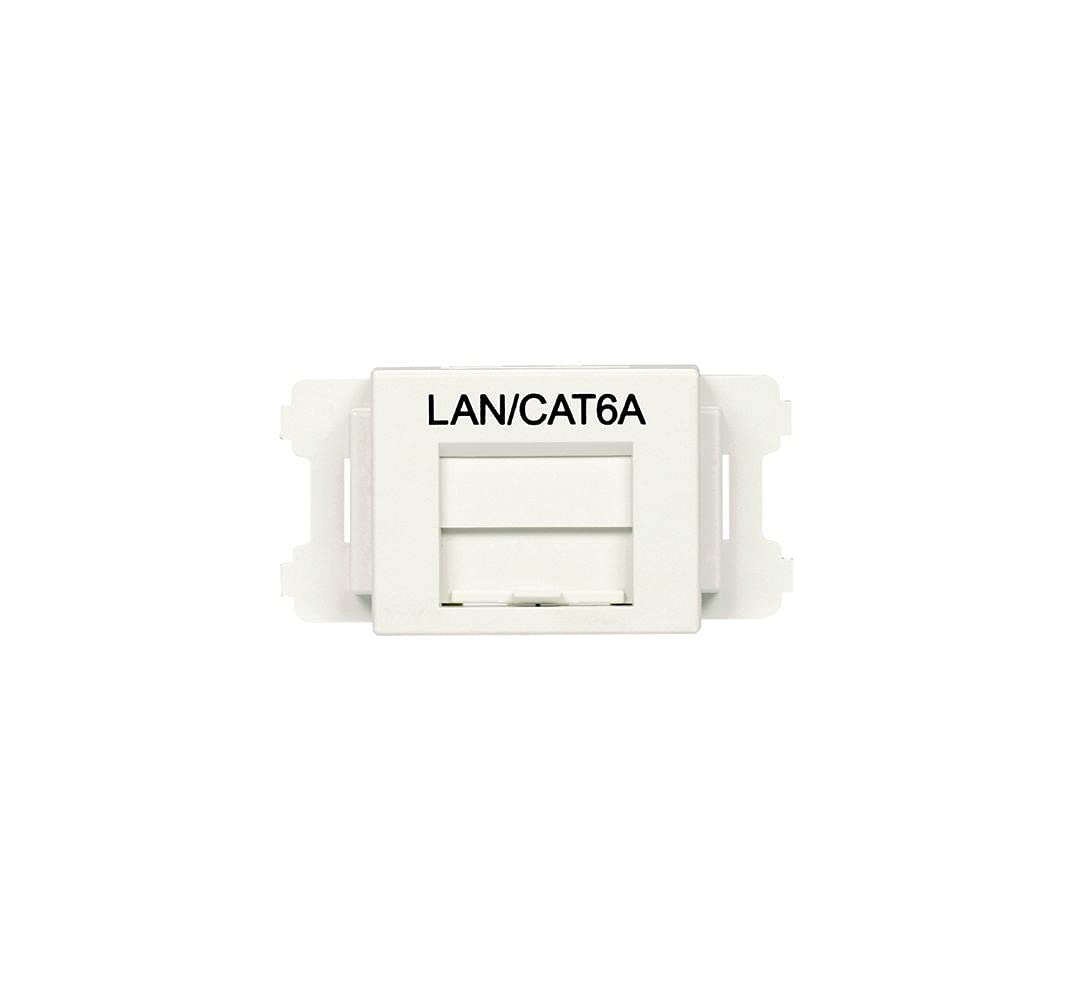 パンドウイット JIS一皿用シャッター付き添い人アダプター 白 ローカルエリアネットワーク・Cat6A CMAOSSP6AMW-X