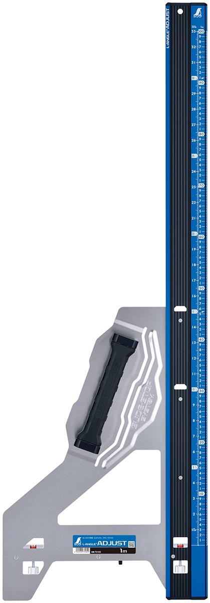 シンワ測定(Shinwa Sokutei) 丸ノコガイド定規 エルアングルPlusアジャスト 1m 併用目盛 73182