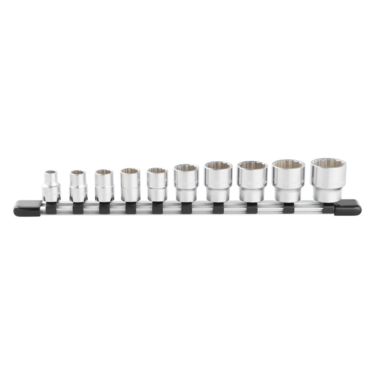トネ(TONE) ソケットセット(12角・ホルダー付) HD310A 差込角9.5mm(3/8”) 内容10点