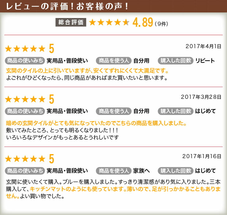 【楽天市場】\在庫限り!500円キャンペーン／玄関シート【90×110cm・2枚】【日本製】吸着素材でズレにくい『送料無料』(玄関 シート