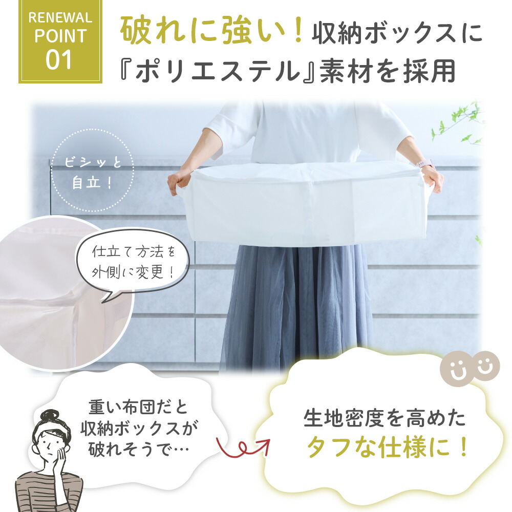 【sakuraku pshhto BOX 布団用】累計販売数100,000枚突破 圧縮袋一体型ボックス スティック型対応 圧縮袋（布団圧縮袋 ふとん 圧縮袋 コードレス 海外製掃除機にも対応 布団収納 ）