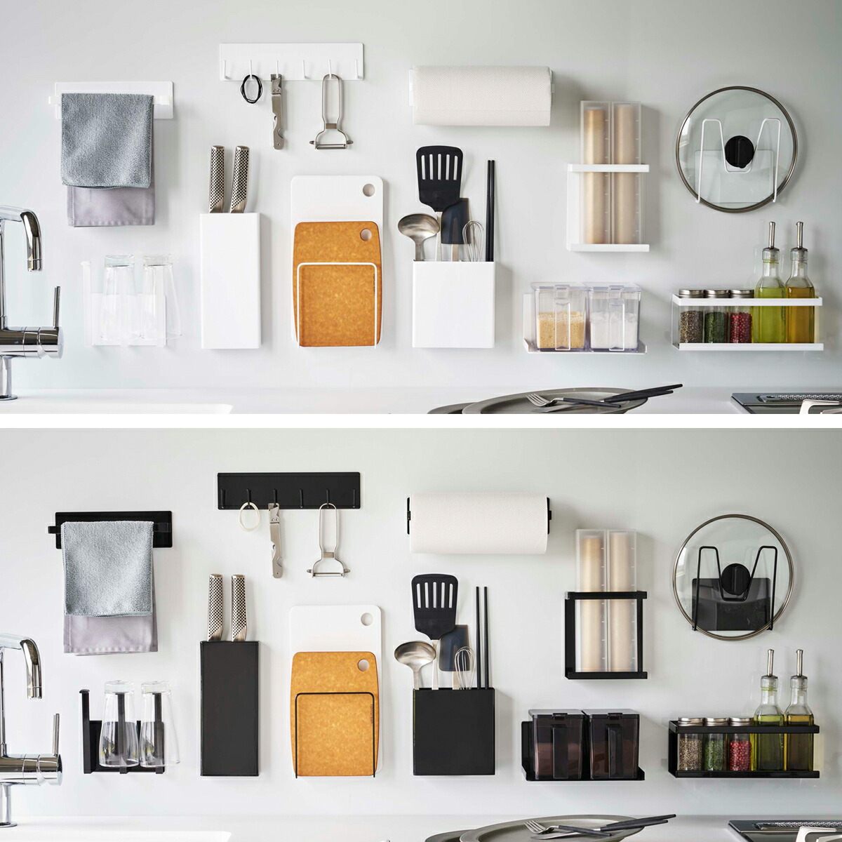 山崎実業 Yamazaki 5146 5147 Yamazaki Tower おしゃれ キッチンツール キッチン収納 タワーシリーズ ブラック ホワイト ポイント10倍 収納 磁石 94 Off Tower