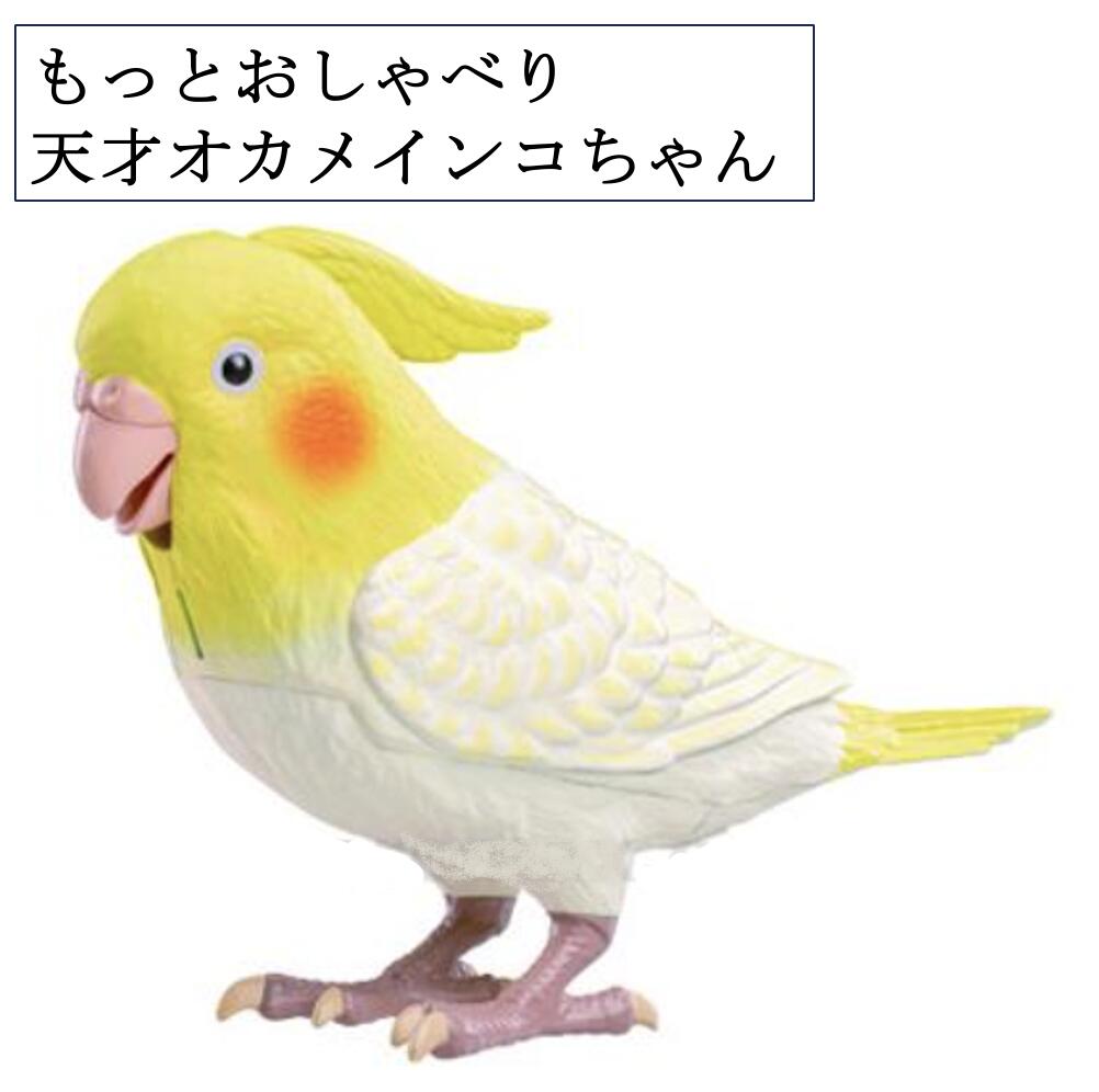 もっとおしゃべり 天才オカメインコちゃん ペット インコ 癒し おしゃべり 歌 童謡 ヒーリング 脳トレ シニア ゲームクイズ タカラトミー｜くらし（衣食住）快適ショップ