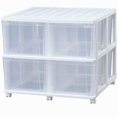 楽天市場 エントリーでポイント2倍 チェスト 押入れチェスト Ocd 744 押し入れ収納 収納ボックス 引き出し クローゼット収納 キャスター クリアケース 洋服収納 ケース クリアボックス 衣類収納 押入れ 約幅74 約奥行70 約高さ64 5 衣類ケース プラスチック アイリス