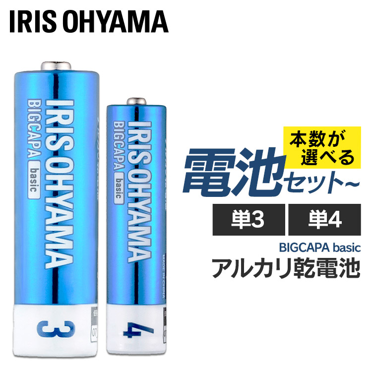 楽天市場】＼1,000円ポッキリ／ 乾電池 単3 単4 40本セット 100本