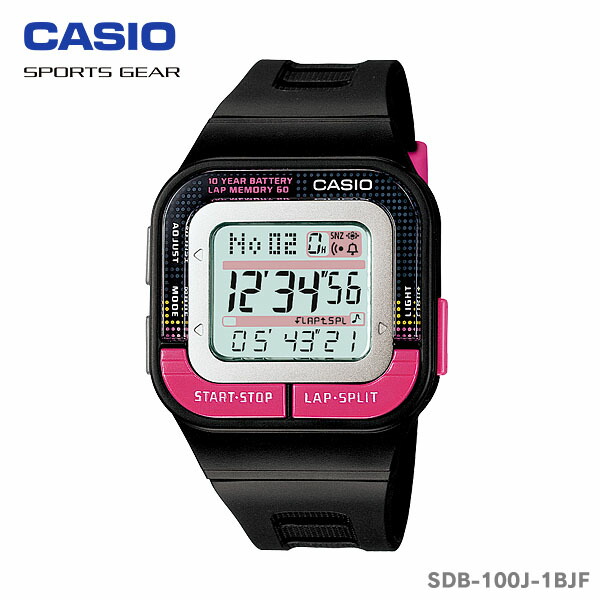 CASIO〔カシオ〕スポーツウォッチ　デジタル腕時計　SPORTS　GEAR　SDB-100J-1BJF【D】