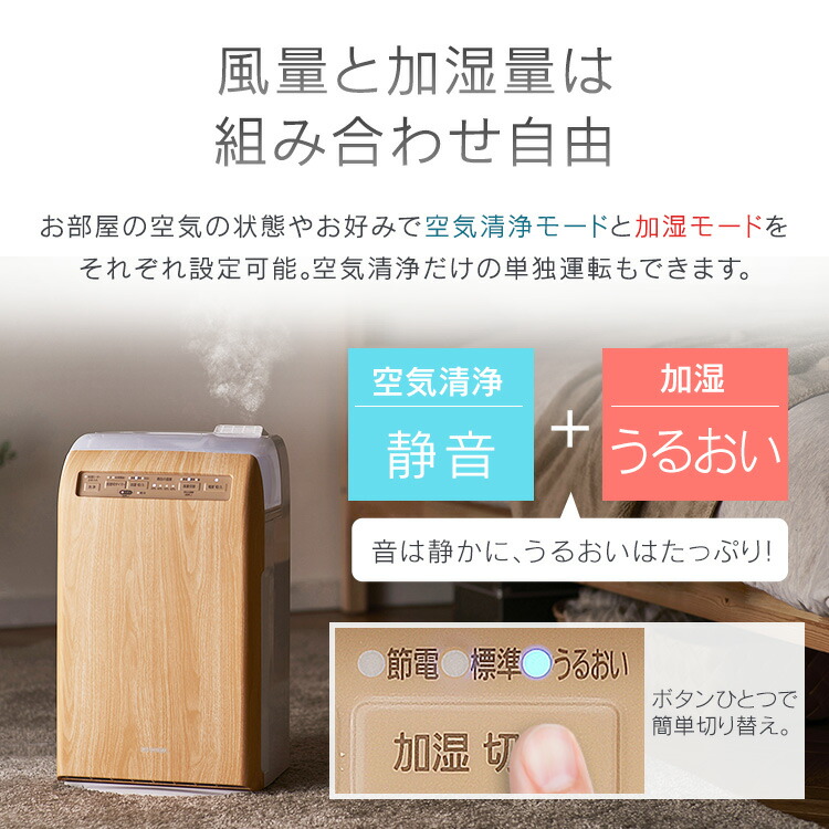 空気清浄機 加湿空気清浄機 加湿器 ウイルス対策 送料無料 空気清浄 薄 ...