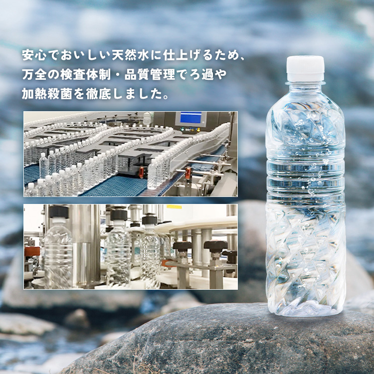 水 ミネラルウォーター 天然水 ラベルレス 富士山の天然水500ml×24本