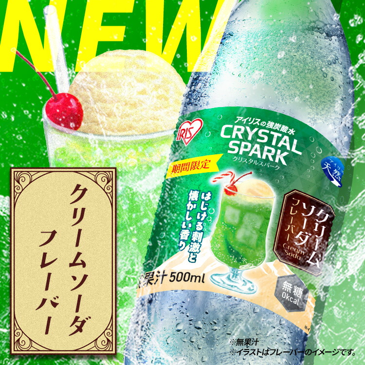 新フレーバー登場！／炭酸水 500ml 48本 (24本入×2箱) 強炭酸水