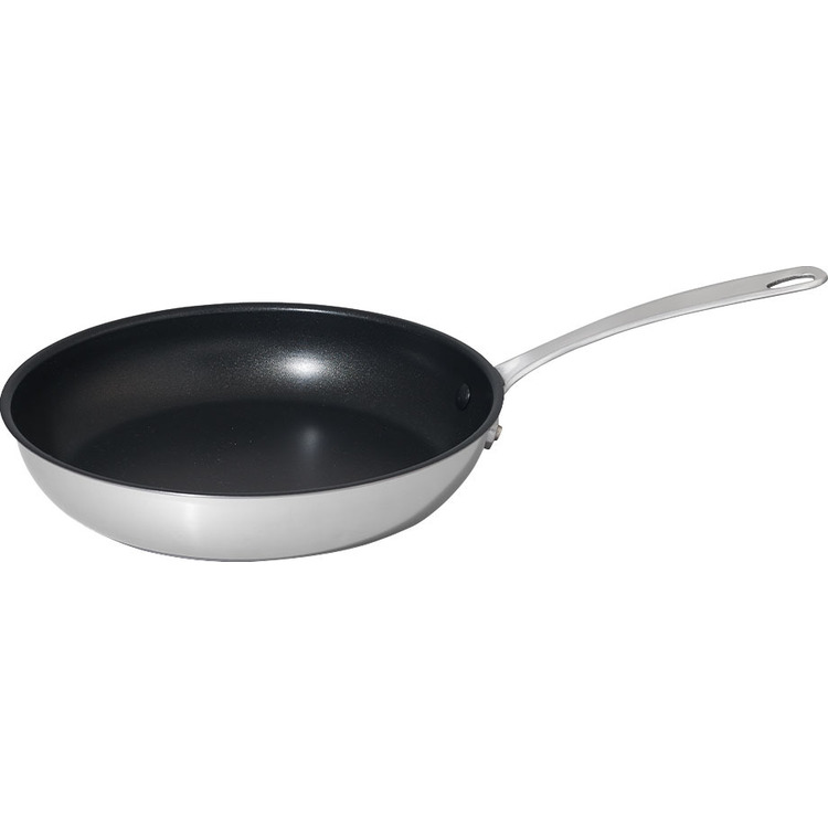 家庭用品 鍋 フライパンマイヤー ホワイトスチール フライパン 26cm PM-P26NSマイヤー フライパン ステンレスボディ ノンスティック加工 IH対応 オーブン可(260℃以下) シンプル リベットもノンスティック加工 使いやすい 【B】
