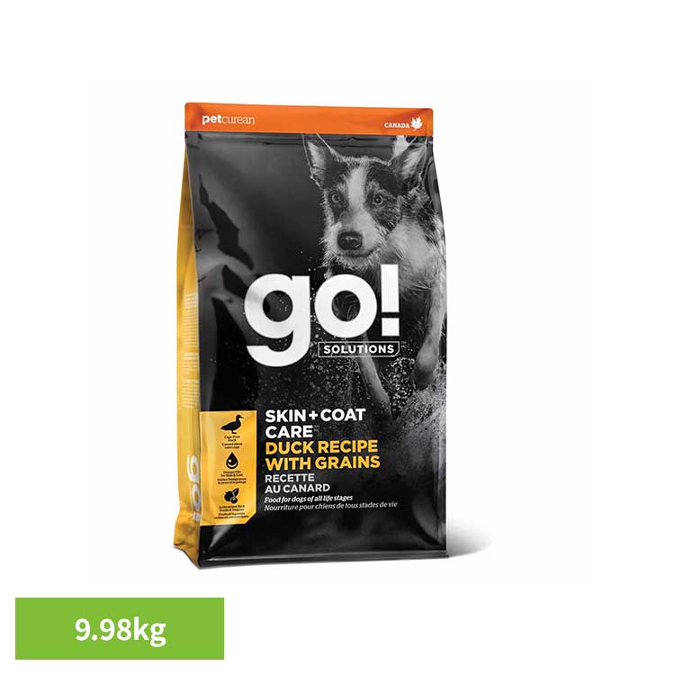 GO!皮膚+被毛ケア ダック 9.98kg ドッグフード プレミアムフード 皮膚 被毛 涙焼け 全犬種 全年齢 ダック インドア グローバルペットニュートリション 【B】|暮らし健康ネット館