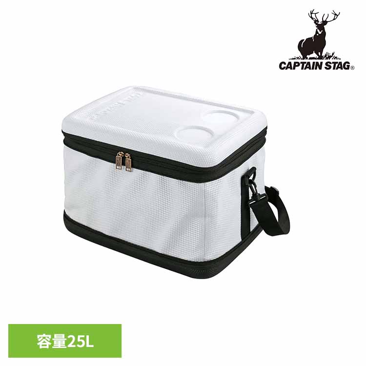 クーラーバッグ 保冷バッグ 25L スーパーコールド UE-561 CAPTAINSTAG キャンプ アウトドア レジャー ソフトクーラー 肩掛けベルト ソフトタイプ 保冷 キャリー クーラーボックス パール金属株式会社