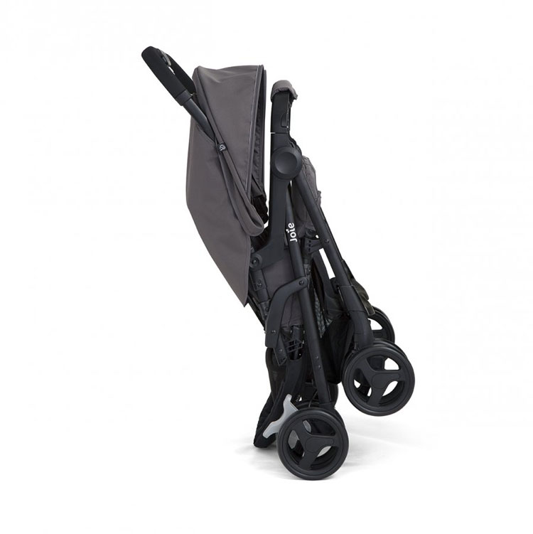 black pram stroller