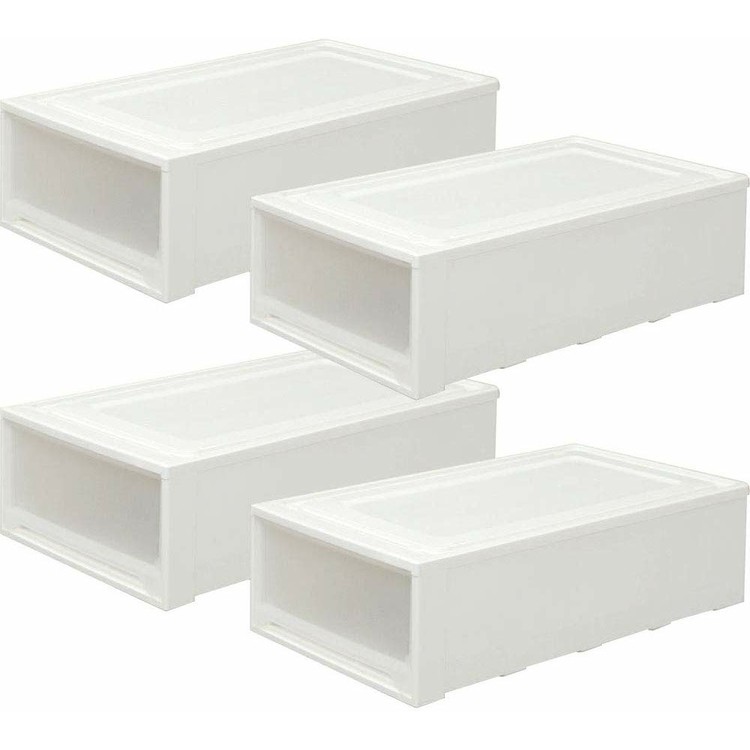 保障できる 4個セット 収納ボックス 引き出し チェスト ロングチェスト Mg 7423w幅44cm 奥行74cm 高さ23cm 収納ケース プラスチック 引き出し 収納 衣装ケース クリアボックス 衣類収納 衣類収納ケース 衣装収納 押入れ収納 アイリスオーヤマ 保存版 Www