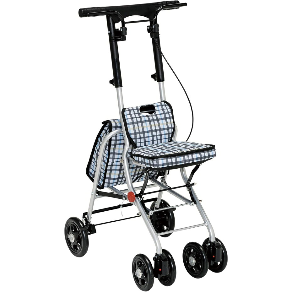 幸和製作所 シルバーカー シプール 歩行補助具 SICP02 チェックブラック|くらし弐番館