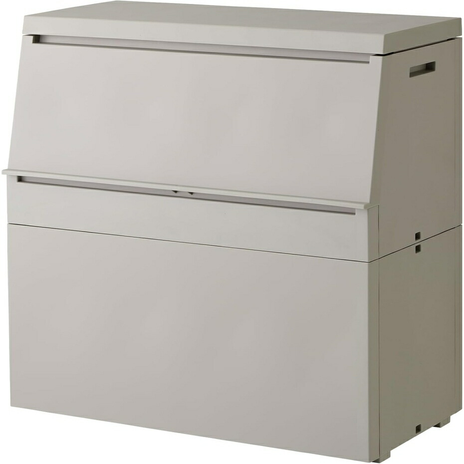 リス SOLOW 出し入れがスムーズな屋外ストッカー 250L GSLW041 グレー 宅配ボックス ダストボックス 物置き 【幅85×奥行45×高さ83.5cm】