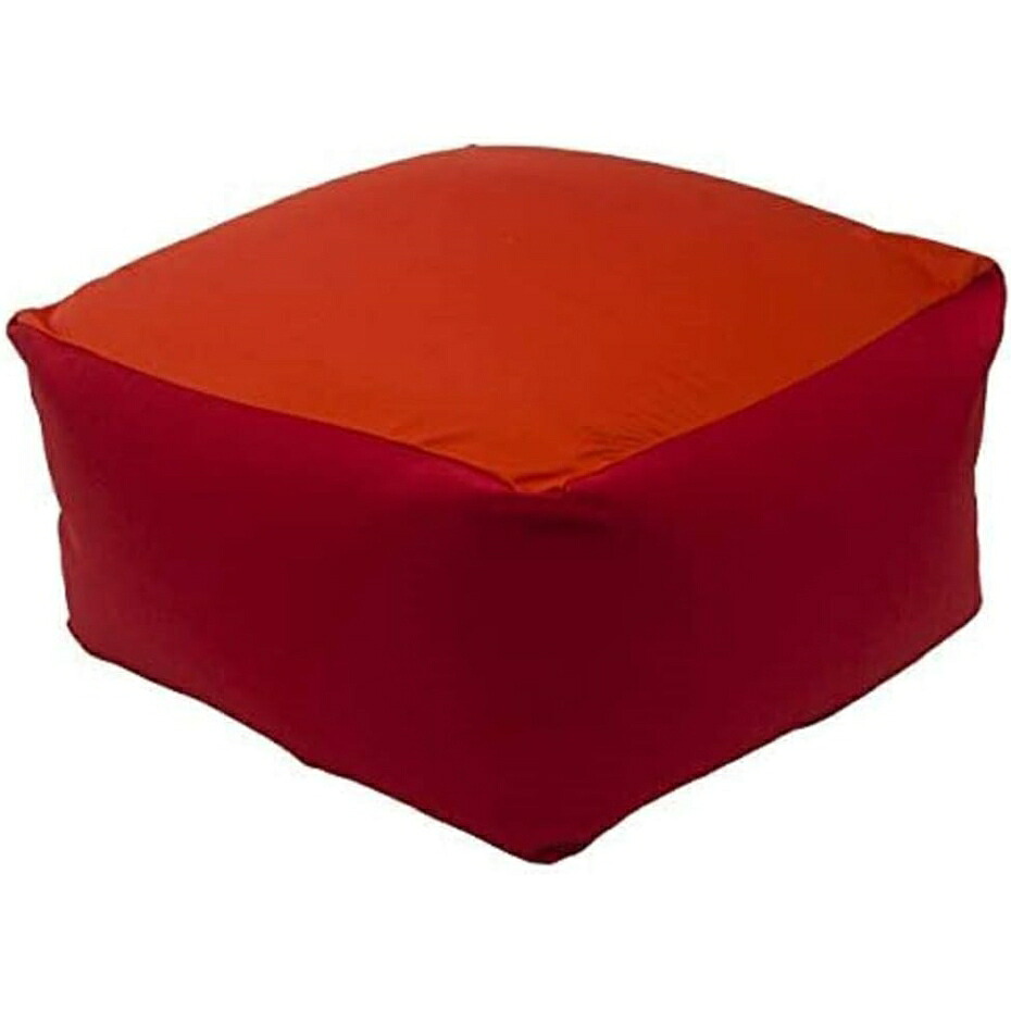 独居室タン ビーズ座蒲団 QUBE XL大いさ A600a-563RED/609ORG 赤いこと 和楽の葵-QUBE- ダリアン出どころ スティチ出どころ 日本製 【代引っ張ること不可・送りとどける第四次元任じる不可・日お休み送りとどける不可】