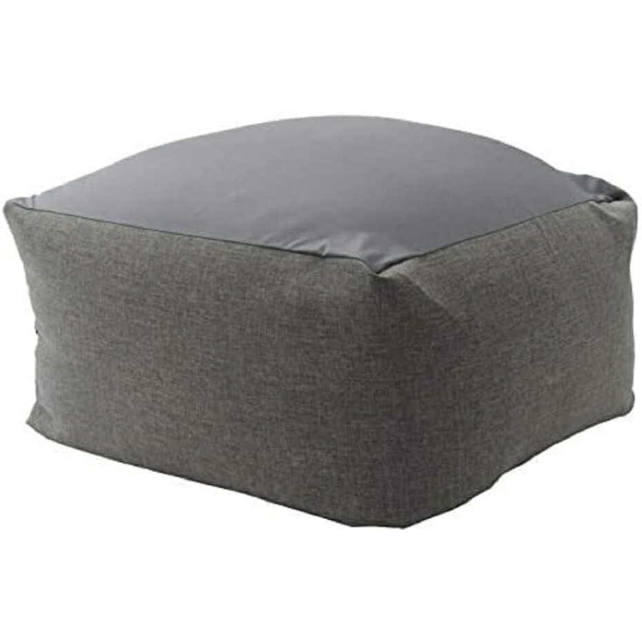 独居室タン ビーズ座蒲団 QUBE XL大いさ A600a-606GRY/611GRY ジーンズ調しろがね色 和楽の葵-QUBE- ジーンズ調出どころ スティチ出どころ 日本製 【代引っ張ること不可・送りとどける第四次元任じる不可・日お休み送りとどける不可】