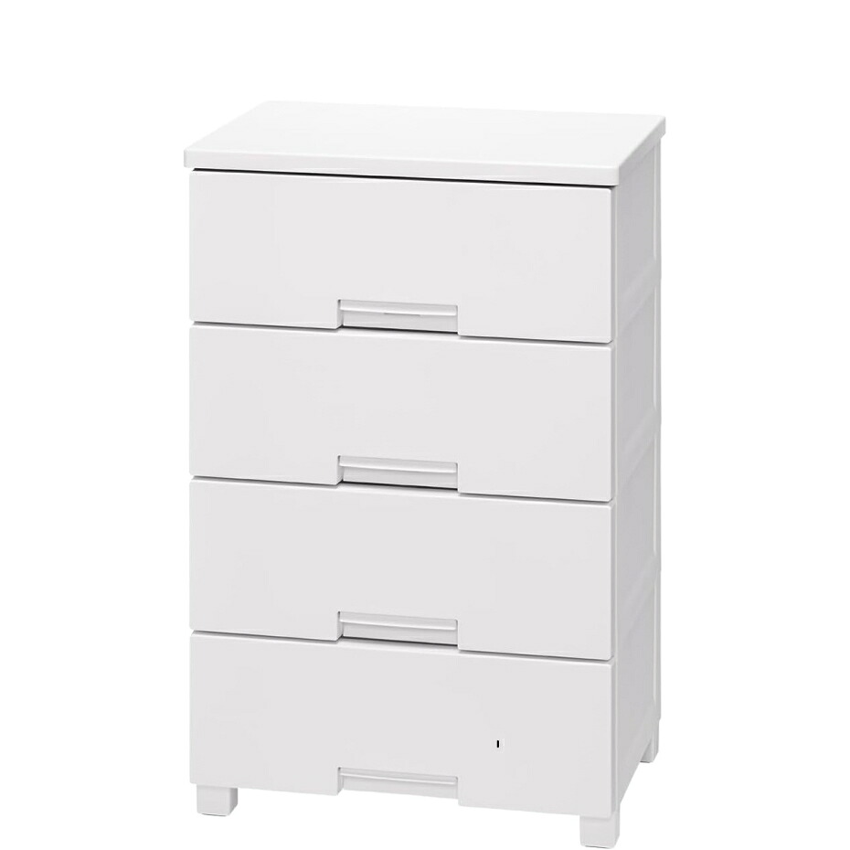 天馬 フィッツチェスト 5504 切り上げる品用だんす 4段 白いこと 【幅55×奥ふかさ41×高さ85糎】