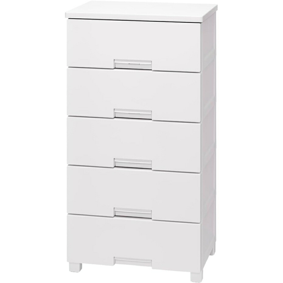 天馬 フィッツチェスト 5505 完成品チェスト 5段 ホワイト 【幅55×奥行41×高さ105cm】 10,508円