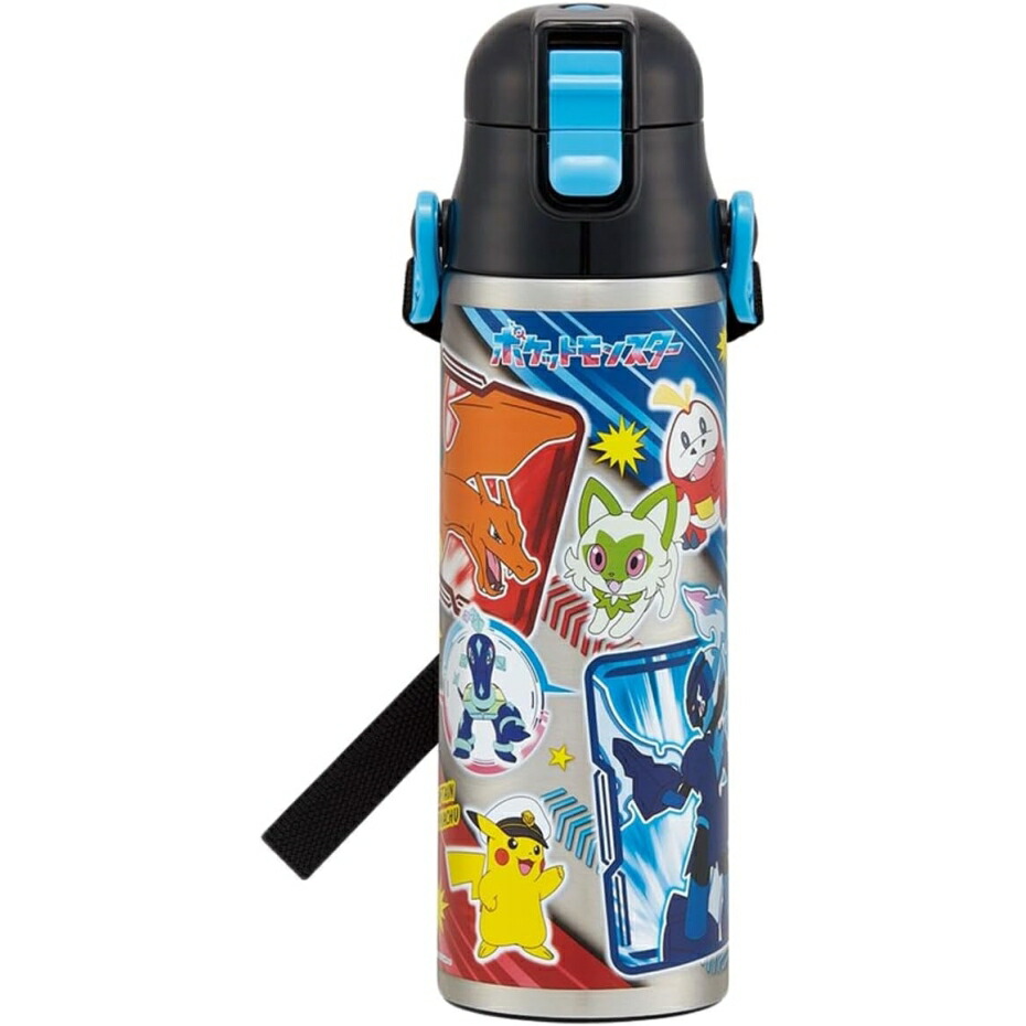Skater スケーター SDC6N 超軽量・コンパクトロック付ワンプッシュダイレクトボトル ステンレス 直飲み 580ml ポケットモンスター24画像