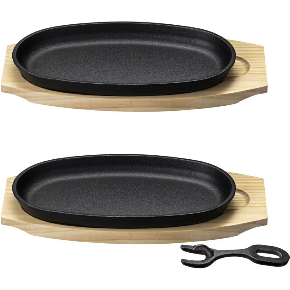 楽天市場】イシガキ産業 4544 鉄鋳物大判ステーキ皿 1枚組 【IH