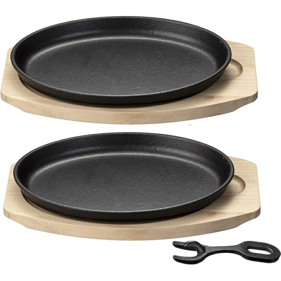 楽天市場】イシガキ産業 4544 鉄鋳物大判ステーキ皿 1枚組 【IH