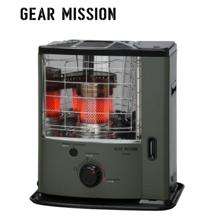 トヨトミ GEARMISSION か細い印字機照りかえす型原油暖房器 RS-GE23  G オリーブ緑であること 【暖房装置最終生産物2.25KW 混凝土8畳 木造6畳】