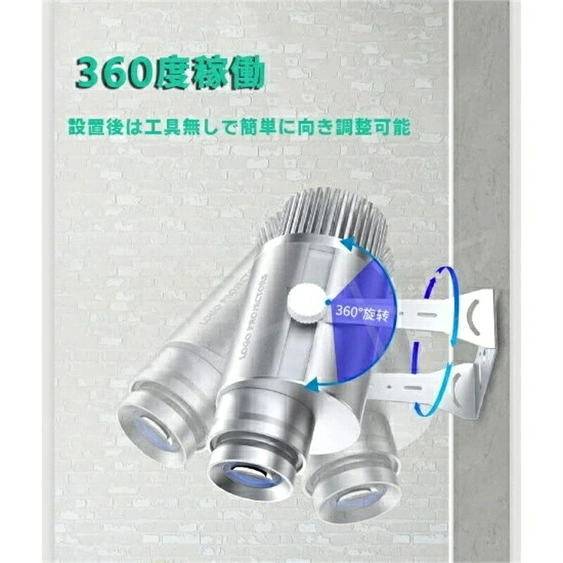 SALE！【1年保証】【2026新登場】ロゴ投影 広告ロゴ 動静結合 LEDプロジェクター リモートロゴ回転または静的制御、ショップ、企業、スタジアム、レストラン、焼肉店 外輪回転 内輪静止