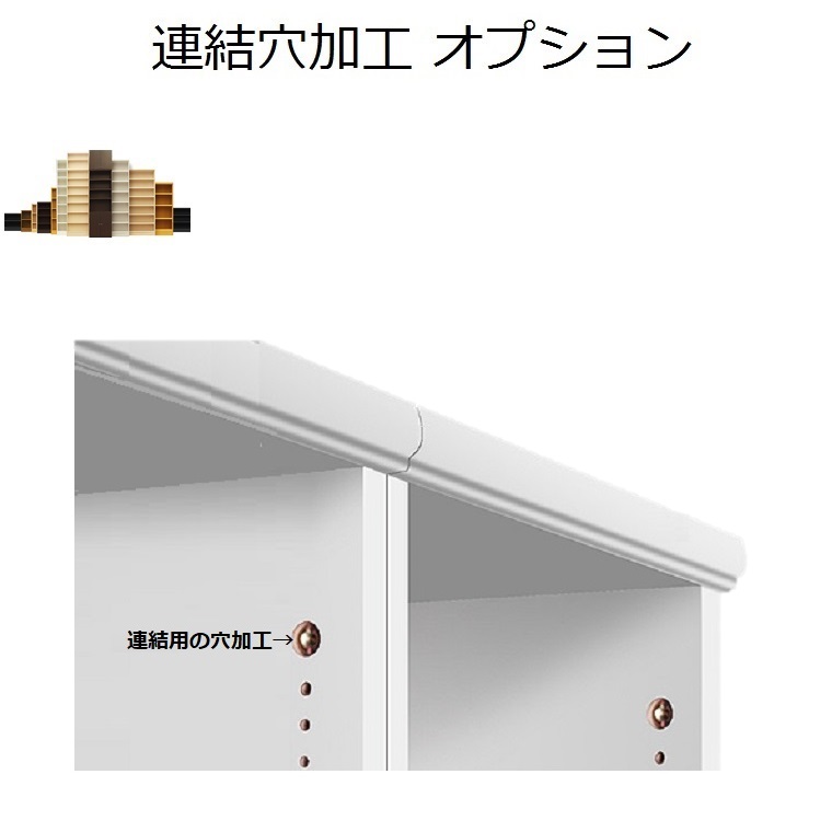 【楽天市場】【連結穴加工】エースラック カラーラックオーダーメイドOPTION（1台加工価格）：暮らしの家具インテリア