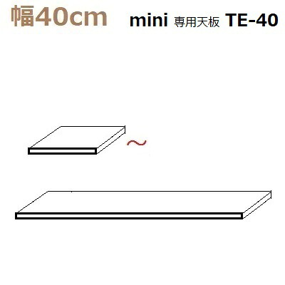 壁面収納すえ木工Miel-3　mini専用天板 TE-40 W400×D420×T30mm【送料無料】