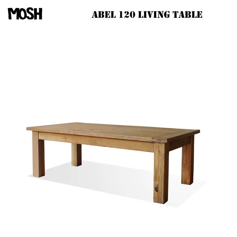 MOSH リビングテーブル ABEL 120LIVING TABLE W1200×D600×H400mm (OLD PINE)【組立品】