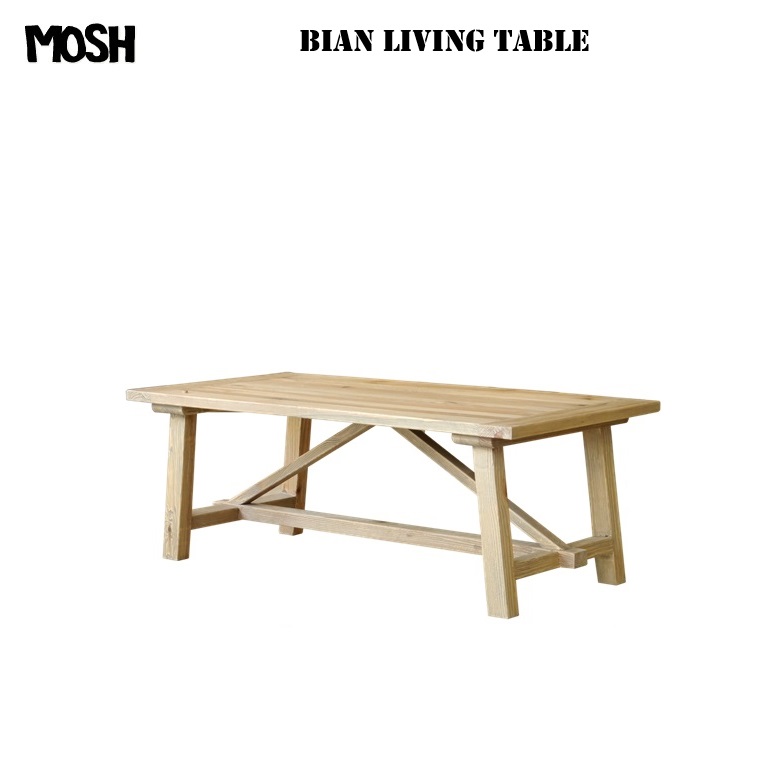 MOSH リビングテーブル BIANビアン 110LIVING TABLE W1100×D550×H400mm (OLD PINE)【組立品】