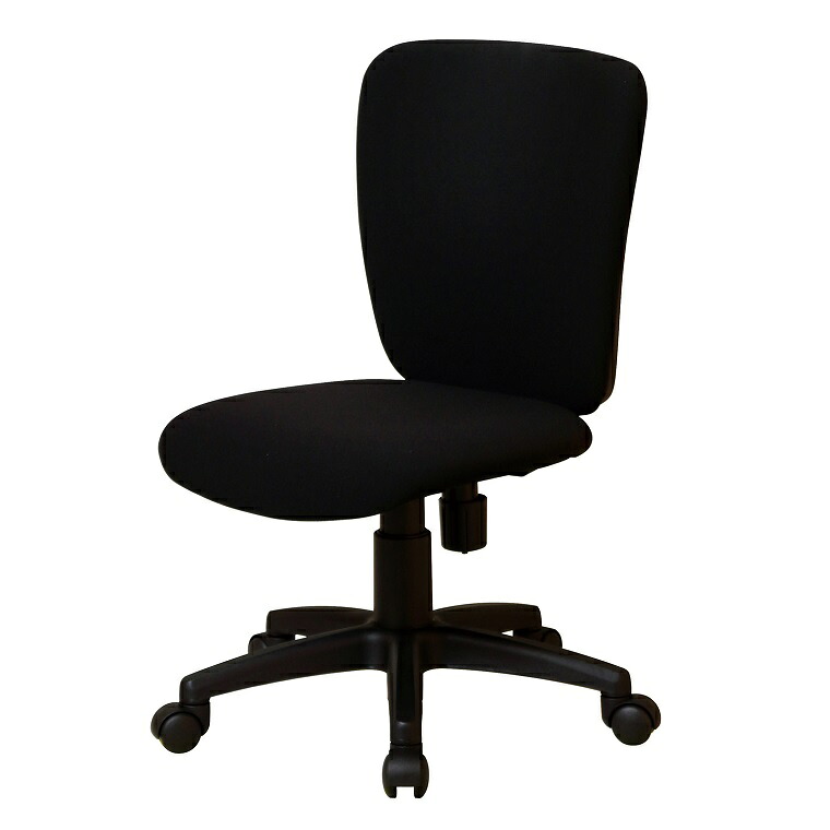 オフィスチェア (SKC-01/BK)サイズ：W455×D550×H795~900mm　SH385~490　(組立品)