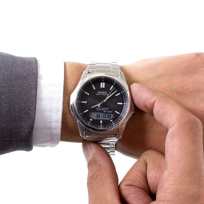 【楽天市場】【送料無料】腕時計 CASIO カシオ ソーラー電波時計 メンズ 電波時計 ソーラー電波腕時計 電波ソーラー腕時計 男性 ブランド