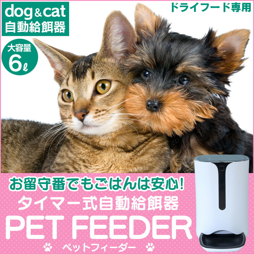 送料無料 自動給餌器 猫 犬 ペットフィーダー タイマー ボイスレコーダー搭載 大容量6l 給餌器 ペット 自動餌やり機 猫 ペット 餌 猫 えさ 餌 やり きゅうじ器 留守 ドッグフード キャットフード えさやり 録音 乾電池 コンセント 人気 Beemer Com Br