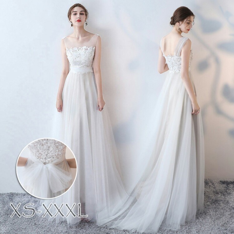 楽天市場】ウェディングドレス ウェディングドレス白 パーティードレス