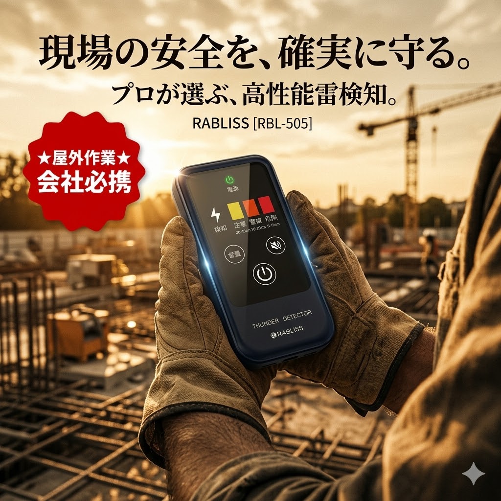 【2026年青写真】命を守る雷注意報器 雷アラート 持ちはこぶ型 雷さがし当てる器 日本ばれ若しもの事 気象状況上がり下がり思いもうける RABLISS 雷電さがし当てる 雷検知器 高感じやすさ 最大限度40粁さがし当てる 3座標軸注意報 IP54防塵防滴 光 音 振りまわす 告げ知らせる 室外やり方 工事
