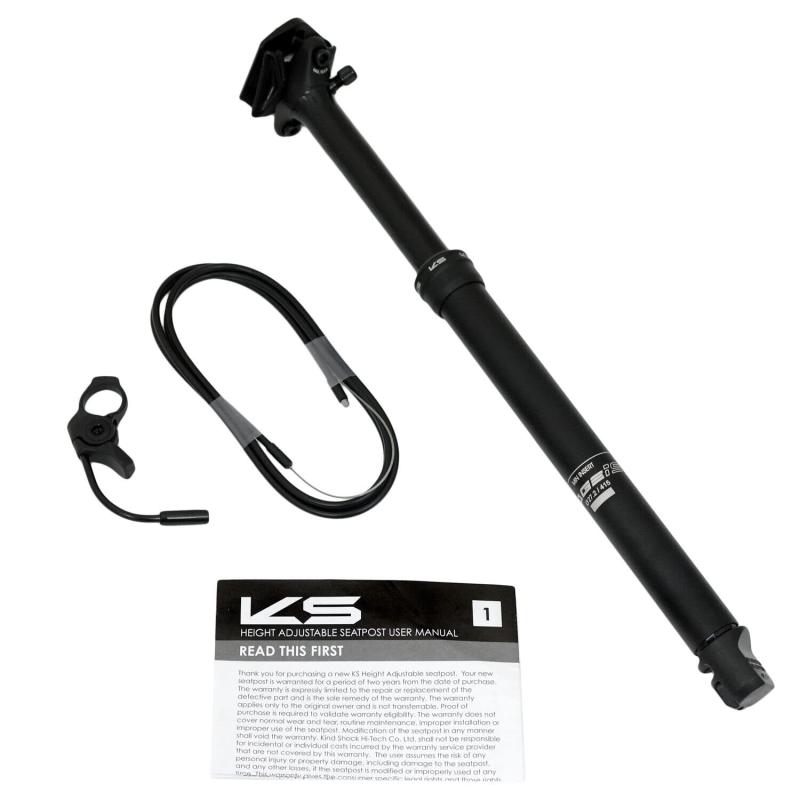 Kind Shock KS Rage-iS Suspension Dropper Seatpost w/ Remote 27.2x380mm T: 65mm, KS2732