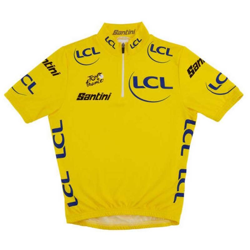 [サンティーニ] サイクリングジャージ 子供用 半袖 Kid's overall leader jersey - Tour de France Official 9Y イエロー