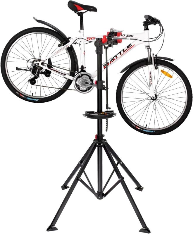 UYTON 自転車スタンド メンテナンススタン ド 高さ調節[高さ114cm~194cm 、、ブラック]自転車用メンテナンススタ ンド作業スタンド 頑丈 転倒防止スタ ンド 防錆 耐腐食性 ロードバイク 電動自