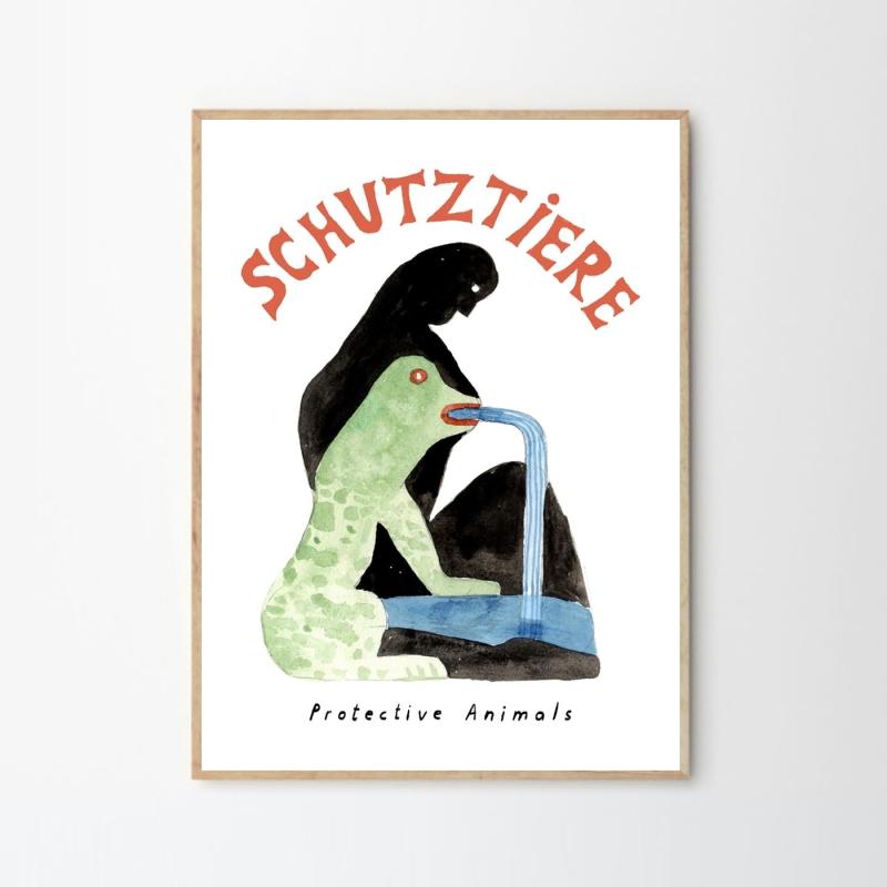 THE POSTER CLUB ポスタークラブ Protective Animals 30×40cm Crist・・bal Schmal