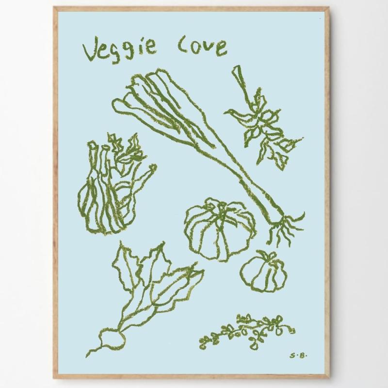 THE POSTER CLUB ポスタークラブ Veggie Love 50×70cm Steffi Bauer