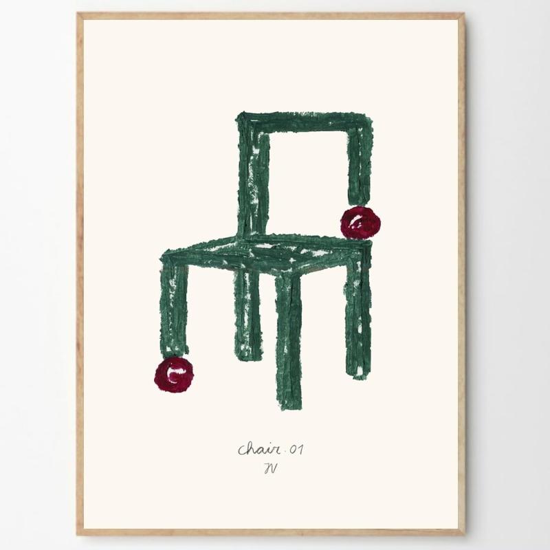 THE POSTER CLUB ポスタークラブ Chair 01 50×70cm Isabelle Vandeplassche
