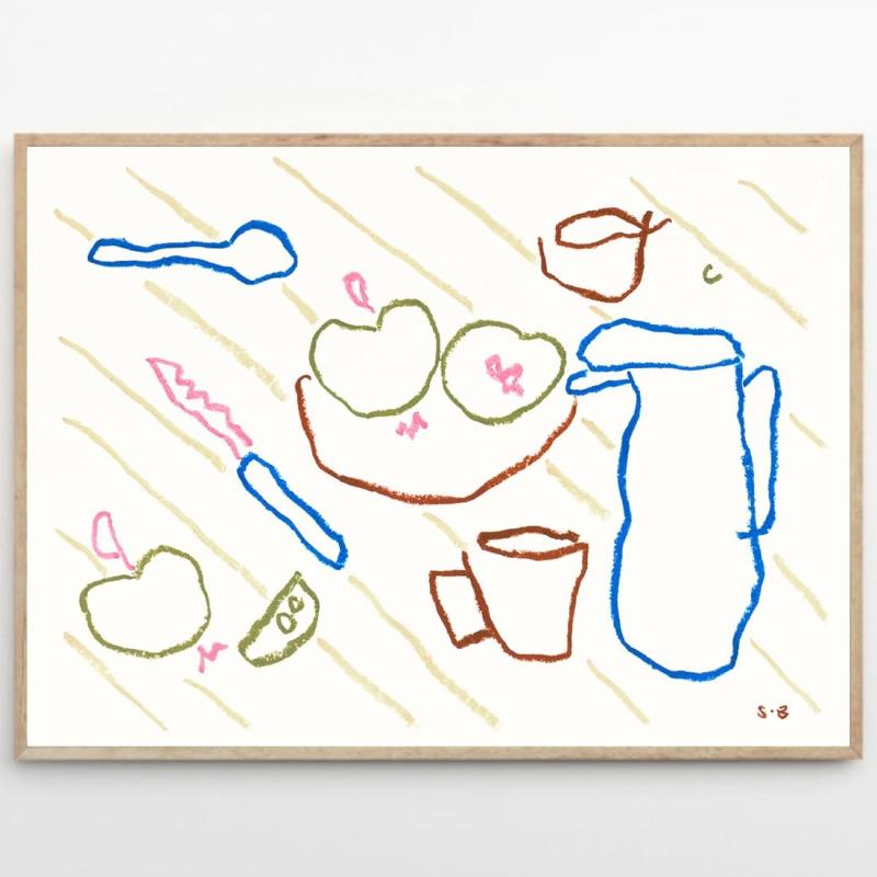 THE POSTER CLUB ポスタークラブ Tea Time 50×70cm Steffi Bauer